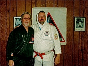 With Shihan Norlander after a spirited workout.